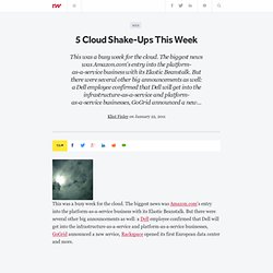 5 Cloud Shake-Ups This Week - ReadWriteCloud