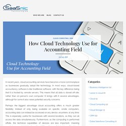 How Cloud Technology Use for Accounting Field