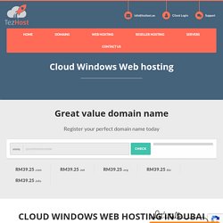 Cloud windows web hosting in Dubai, UAE