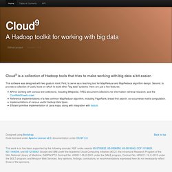 Cloud9: A MapReduce Library for Hadoop