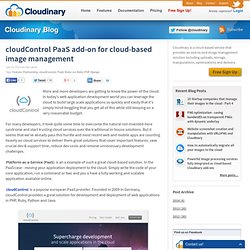 cloudControl PaaS add-on for cloud-based image management