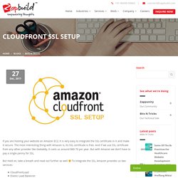 Cloudfront SSL SETUP