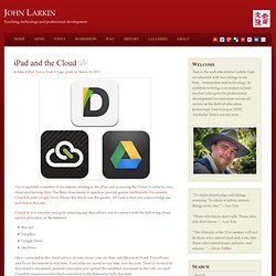 Guides for CloudOn, Google Drive & Readdle Documents on the iPad