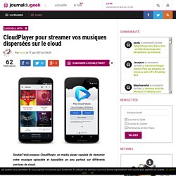 CloudPlayer pour streamer vos musiques dispersées sur le cloud