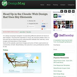 Head Up in the Clouds: Web Design that Uses Sky Elements - Web Design Blog – DesignM.ag