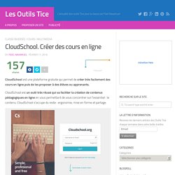 CloudSchool - Créer des cours en ligne
