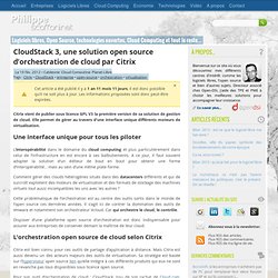 CloudStack 3, une solution open source d'orchestration de cloud par Citrix
