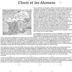 Clovis et les Alamans