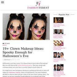 19+ Clown Makeup Ideas for Halloween Party