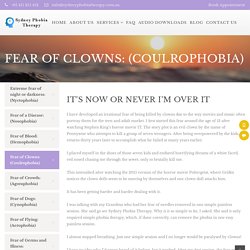 Fear Of Clowns (Coulrophobia) in North Shore, Sydney