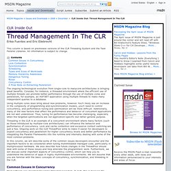 Thread Management In The CLR