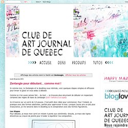 Club de art journal de Québec : Zentangle