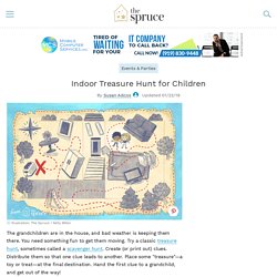 Clues for an Indoor Treasure Hunt for Children