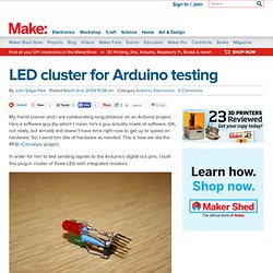 Online : LED cluster for Arduino testing
