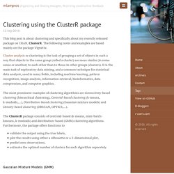 Clustering using the ClusterR package · mlampros