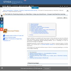 The Guide for Clustering Analysis on a Real Data: 4 steps you should know - Unsupervised Machine Learning