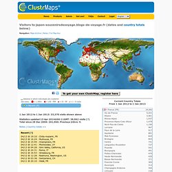 map of visitor locations - zoom map