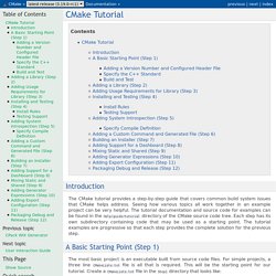 Tutorial — CMake 3.19.0-rc1 Documentation