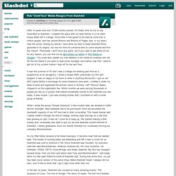 Rob "CmdrTaco" Malda Resigns From Slashdot