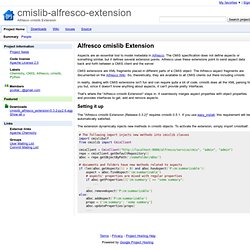 cmislib-alfresco-extension - Alfresco cmislib Extension