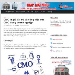 CMO là gì? Vai trò và công việc của CMO trong doanh nghiệp