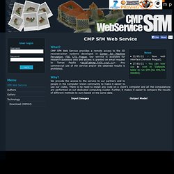 CMP SfM Web Service