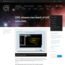 Les données du LHC en open source avec visualiseur dans le navigateur