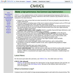 CMUCL Home Page