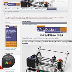 CNC Design Limited - CNC Coil Winder