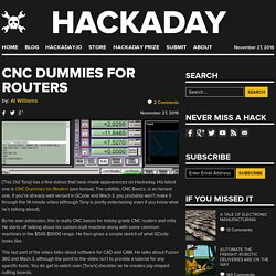 CNC Dummies for Routers