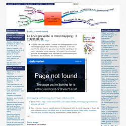 Le Cned présente le mind mapping : 2 vidéos de 58'