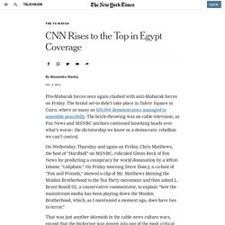 CNN Rises to the Top in Egypt Coverage