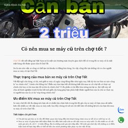 Có nên mua xe máy cũ trên Chợ Tốt & 8 Lưu ý không thể bỏ qua