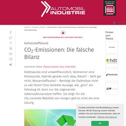 CO2-Emissionen: Die falsche Bilanz