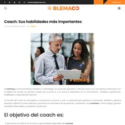 Coach: Sus habilidades más importantes