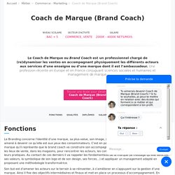 Coach de Marque (Brand Coach) : Fiche Métier et Études