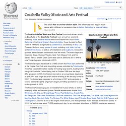 Coachella Valley Music and Arts Festival