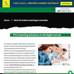 Best PTE Online Coaching in Australia