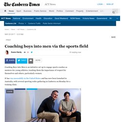 Coaching boys into men via the sports field