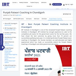 Punjab Patwari Coaching In Chandigarh - New Batches, Demo Available