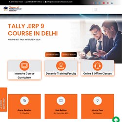 Tally Coaching, Classes & Programs in Delhi