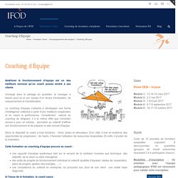 Coaching d’Équipe – IFOD