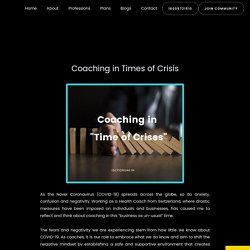 Coaching in Times of Crisis