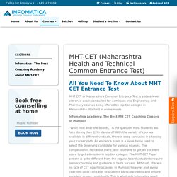 Coaching Institute for MHT CET 2019