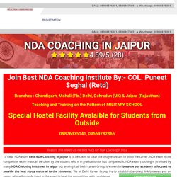 Best NDA Coaching in Jaipur
