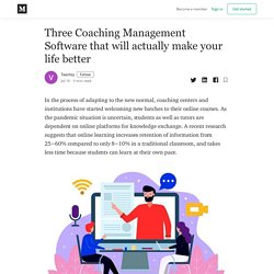 Three Coaching Management Software that will actually make your life better