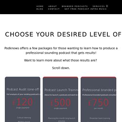 Podcast Coaching - Podknows Podcasting