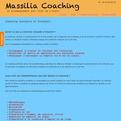 Coaching Scolaire et Etudiant - Massilia Coaching