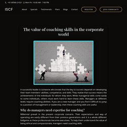 The value of coaching skills in the corporate world