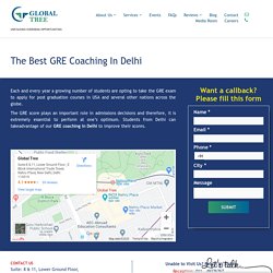 Best GRE Coaching in New Delhi